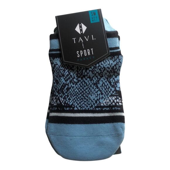 Tavi Noir NIP Parker Ultra Light Thin Fit No Show Sport Sock Racer Blue Small - Picture 2 of 10